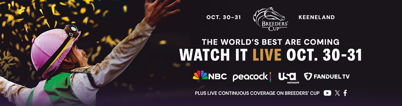 Watch continuous coverage on breederscup.com/live