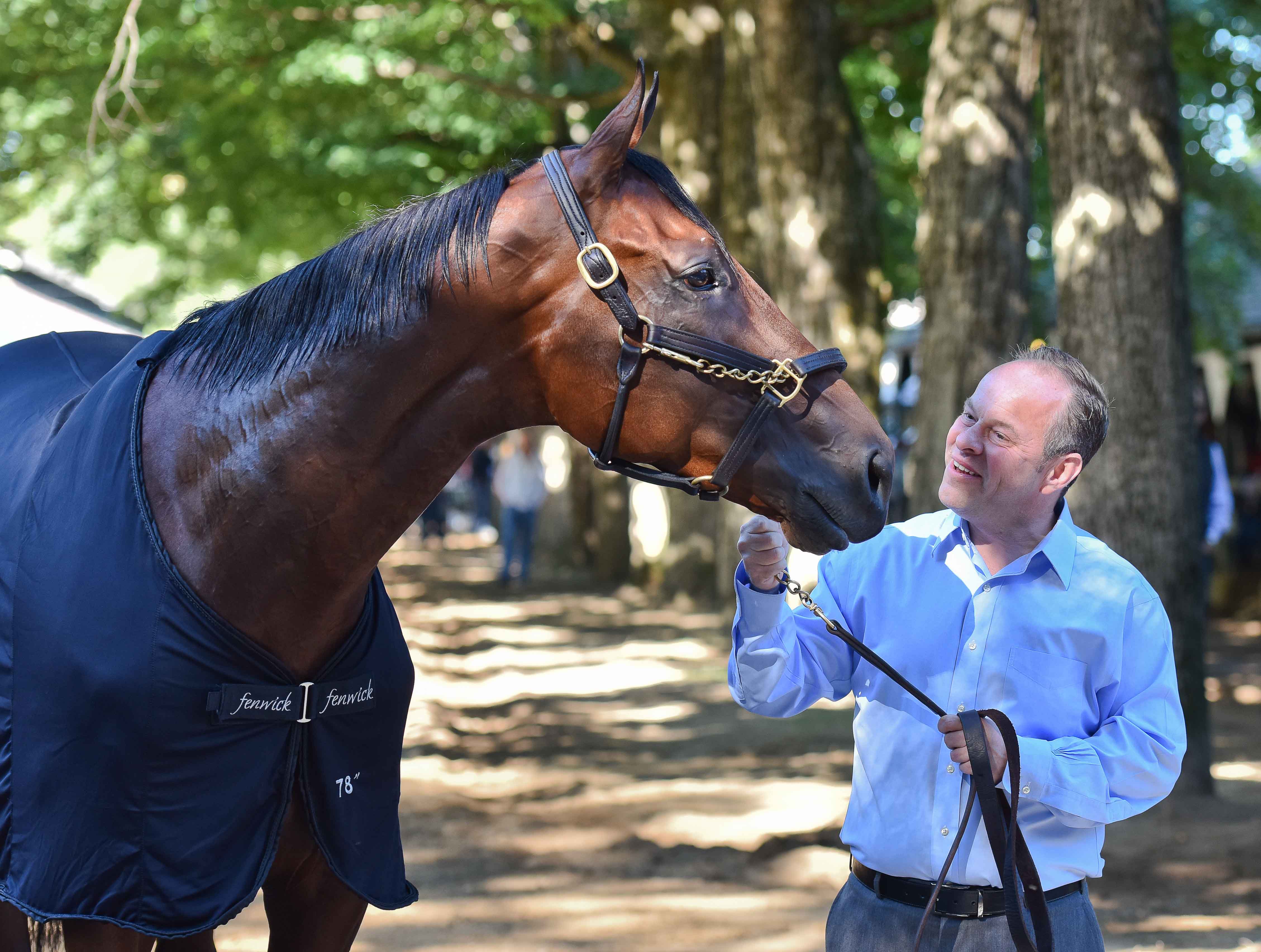 Larry Collmus and American Pharoah | Mike Kane