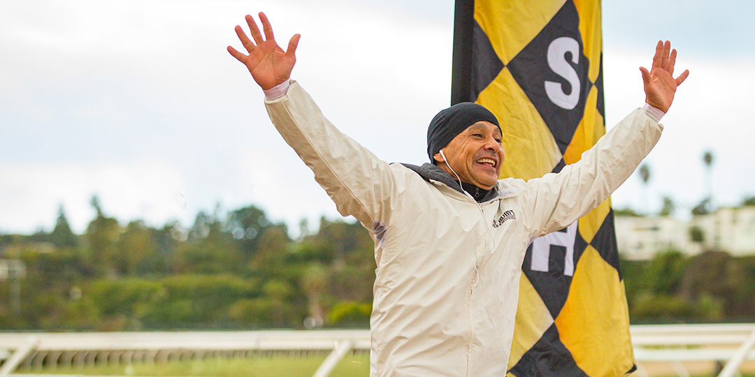 Fun Run Jockey Mike Smith Finish