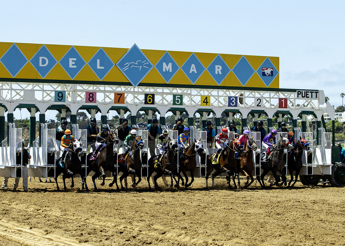 Del Mar Opening Day Gate Break | Benoit Photo
