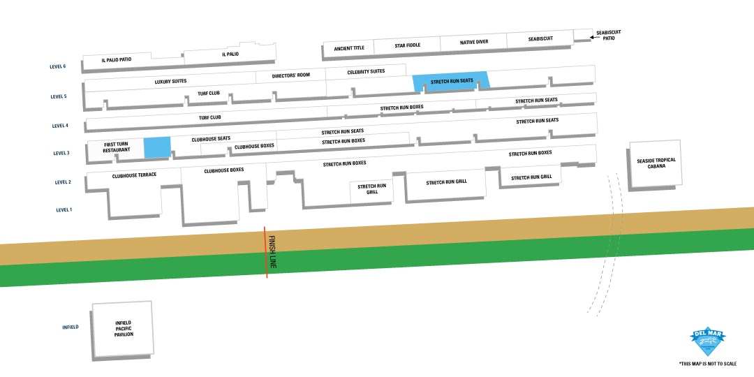 Grandstand Seats Groups Map