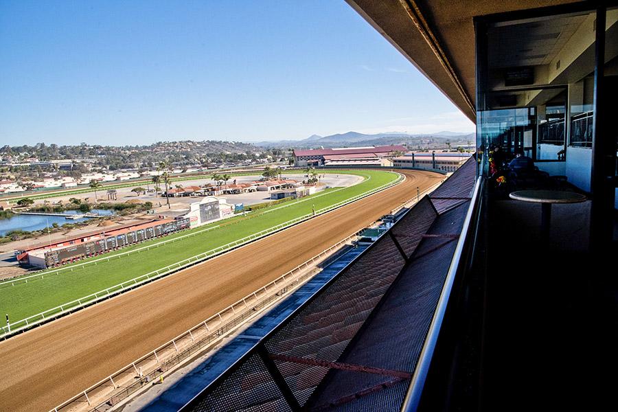 View of the Track from the Skyroom