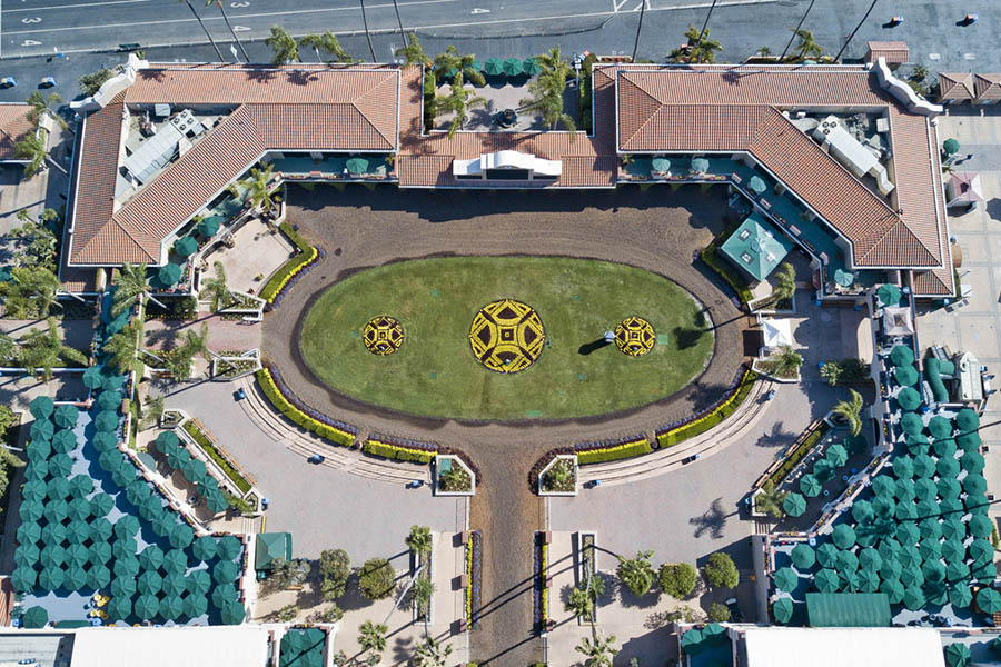 Del Mar Paddock from Above