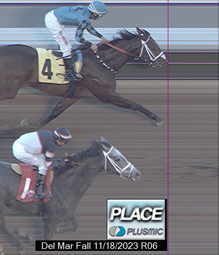 Photo finish for Nov 18, 2023 6, 2nd place