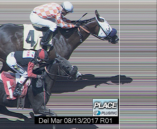 Photo finish for Aug 13, 2017 1, 2nd place