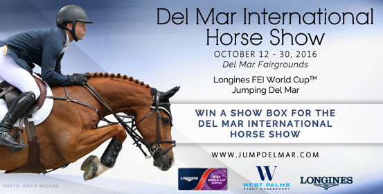 Enter for a chance to join us at the Del Mar International Horse Show