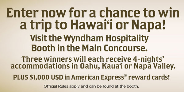 Enter for a chance to win a vacation from Wyndham Vacation Resorts