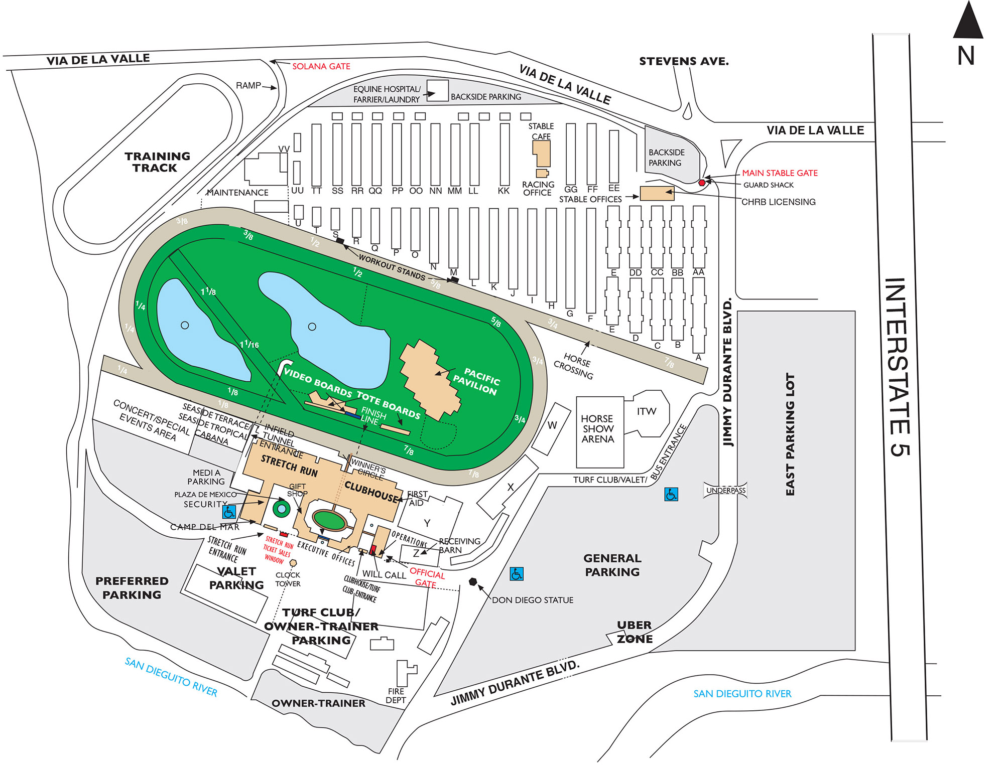 Del Mar Thoroughbred Club Seating Chart